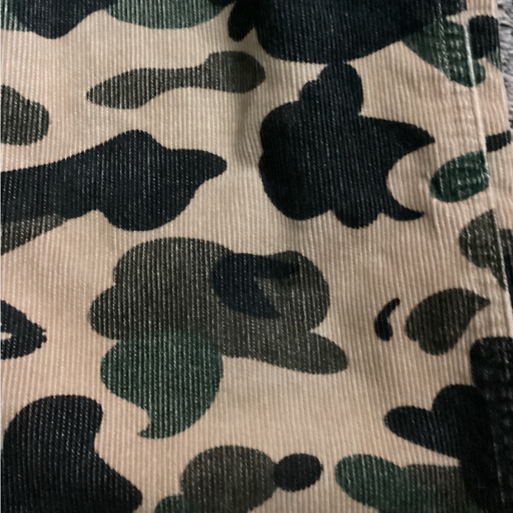 bape yellow cargo sz 31 x 32 corduroy - Picture 2 of 8